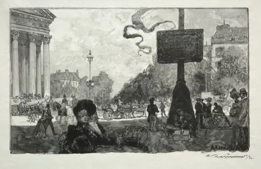 Coin de la Rue Royale, by Auguste Lepère