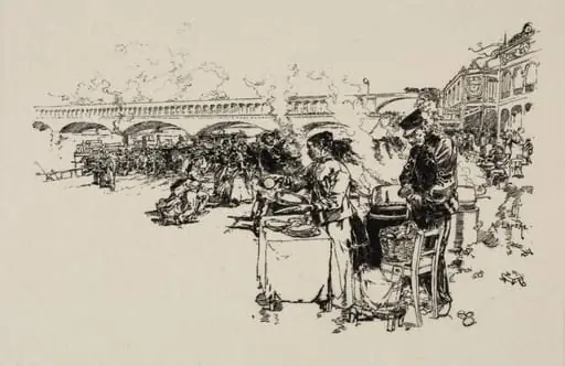 Debarcadère des bateaux-omnibus, by Auguste Lepère