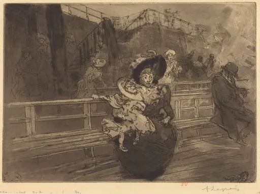 Departure for Greenwich (Depart pour Greenwich), by Auguste Lepère