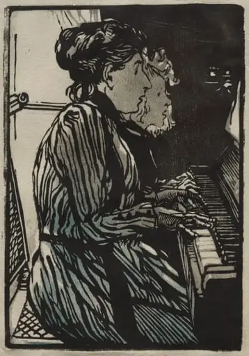 Etude a Quatre Mains, by Auguste Lepère