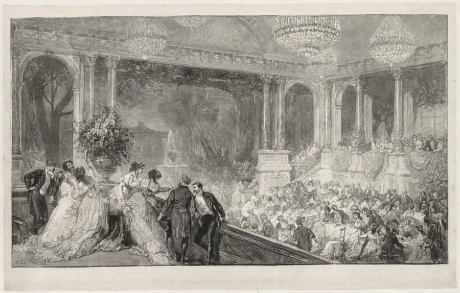 Festival at the Tuilleries, by Auguste Lepère, 1887