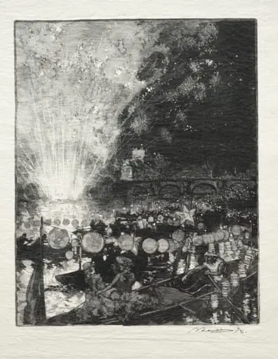 Fête Venitienne, by Auguste Lepère