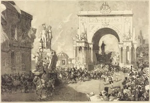 Fêtes jubilaires de Bruxelles, by Auguste Lepère
