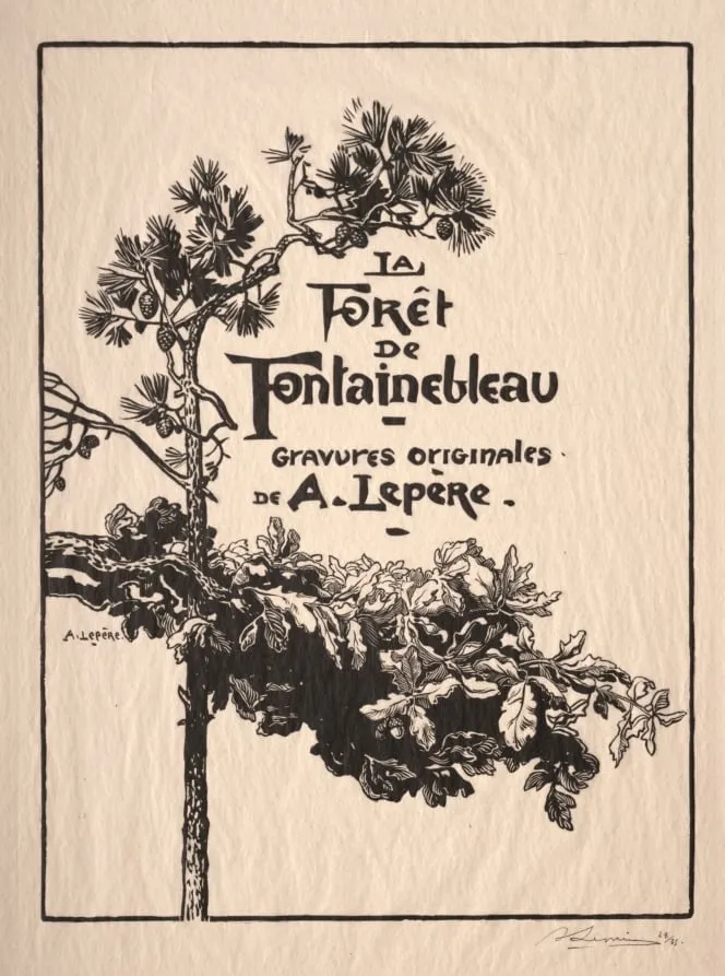 Fontainebleau: Frontispiece, by Auguste Lepère, 1887