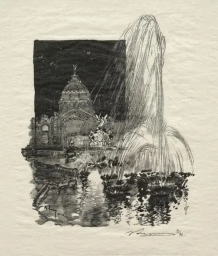 Fontaines Lumineuses, by Auguste Lepère