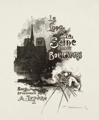 Frontispiece: Le long de la Seine et des Boulevards, by Auguste Lepère