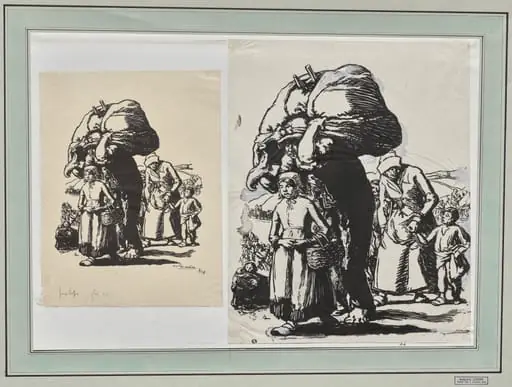 Fugitifs, by Auguste Lepère
