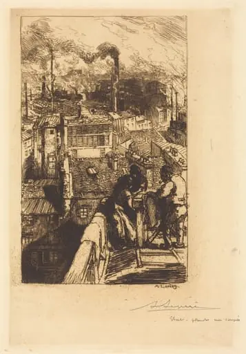 Gobelins Quarter (Le quartier des Gobelins), by Auguste Lepère