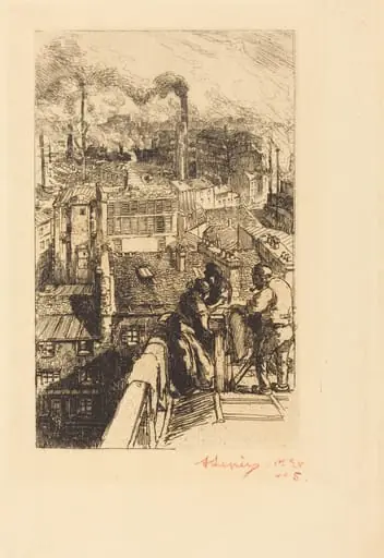 Gobelins Quarter (Le quartier des Gobelins), by Auguste Lepère