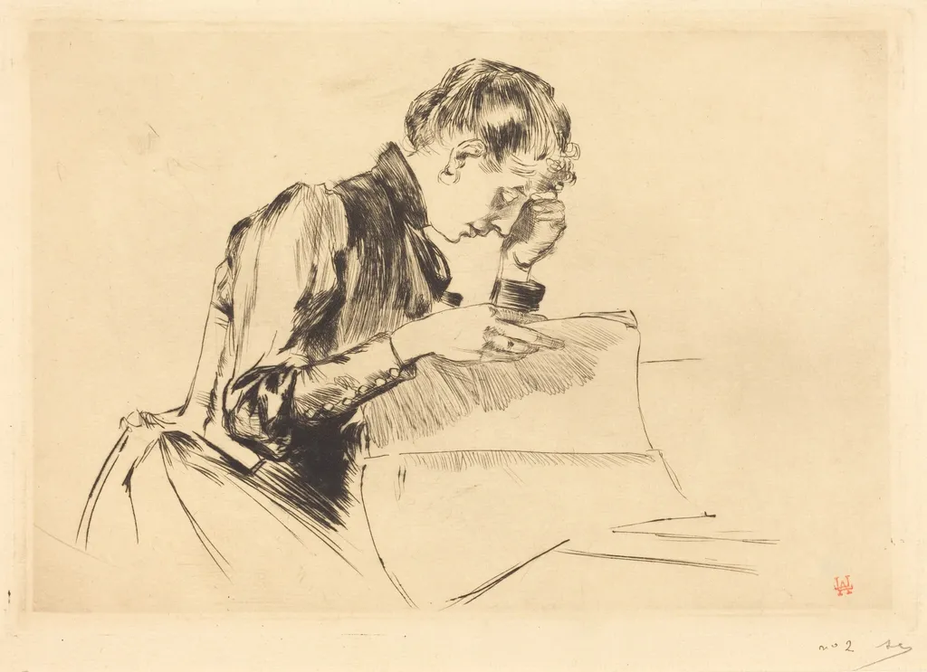 Images (Les images), by Auguste Lepère, ink, 1889