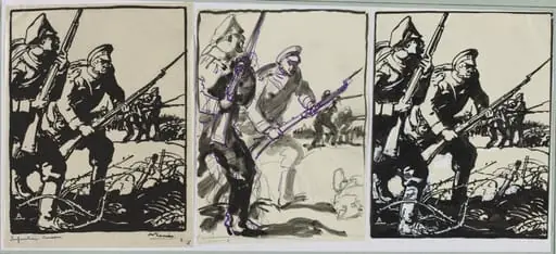 Infanterie russe, by Auguste Lepère