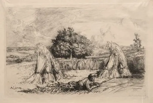 Javelles de Seigle, Crèvecoeur, by Auguste Lepère