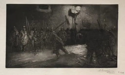 L'Appel des Balayeurs de la Nuit, by Auguste Lepère