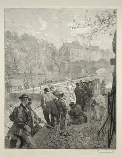 L'Ecluse de la Monnaie, by Auguste Lepère