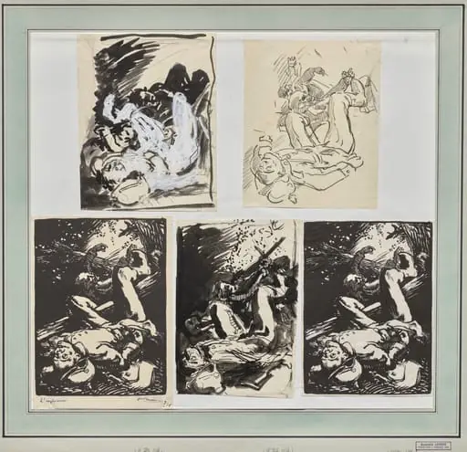 L'Explosion, by Auguste Lepère