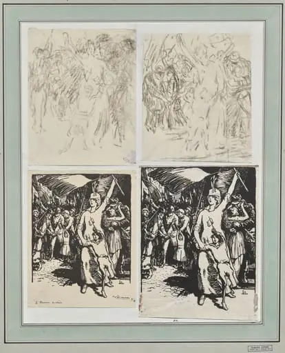 L'Union sacrées, by Auguste Lepère