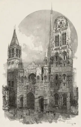 La Cathedrale de Rouen, by Auguste Lepère