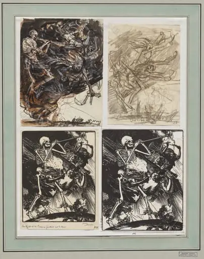 La Mort et les Passions fondant sur la terre, by Auguste Lepère