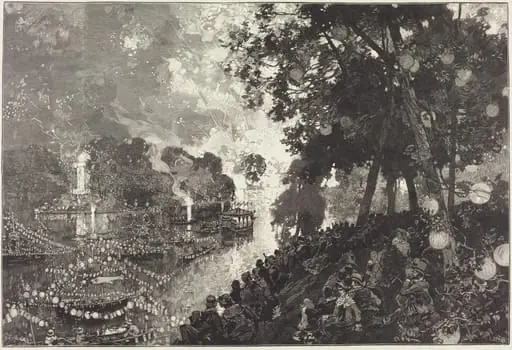 La Neige À Paris, by Auguste Lepère