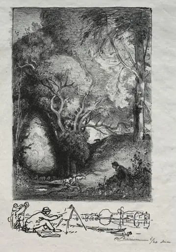 La Ravine en juin, by Auguste Lepère