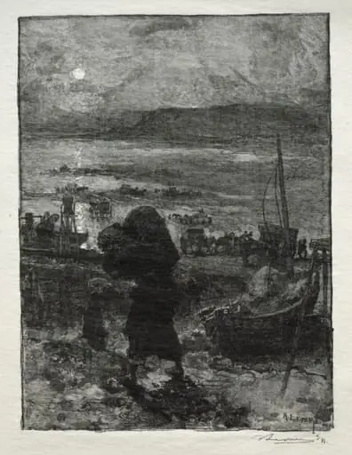 La Récolte du Sable, by Auguste Lepère