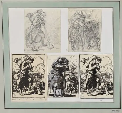 La Retraite après Charleroi..., by Auguste Lepère