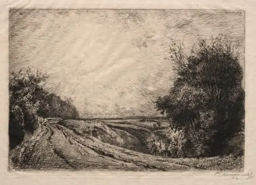 La Route de la Houssoye, by Auguste Lepère