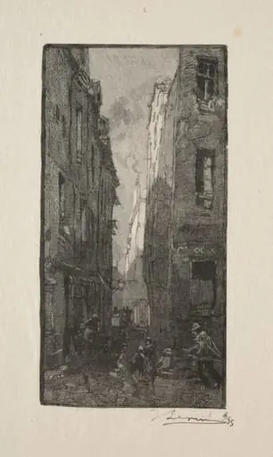 La Rue des Cordiers, by Auguste Lepère