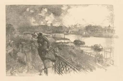 La Seine au Pont d'Austerlitz, by Auguste Lepère