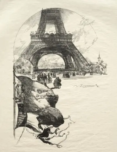 La Tour Eiffel, by Auguste Lepère