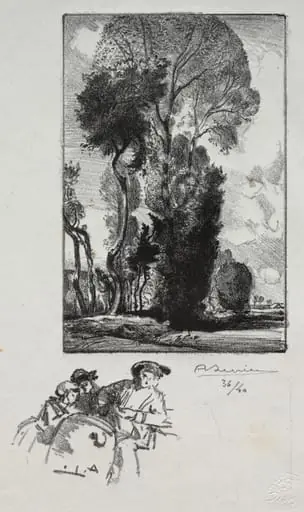 Le Bocage, by Auguste Lepère