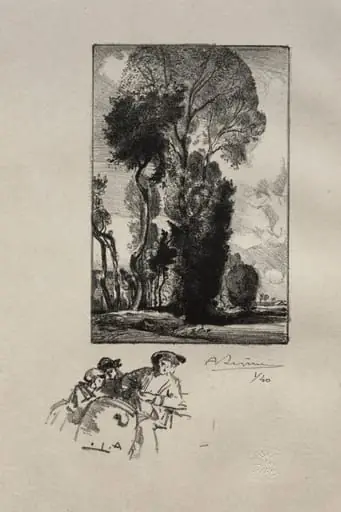 Le Bocage, by Auguste Lepère