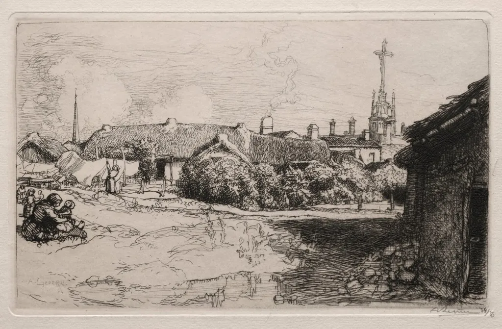 Le Calvaire, St. Jean-de-Mont, by Auguste Lepère, 1909