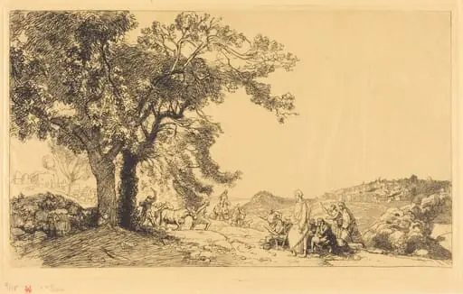 Le Christ au matin de rameaux, by Auguste Lepère