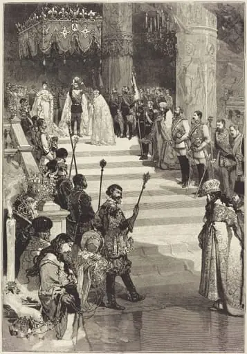 Le Couronnement de l'Empereur Alexandre III de Russie (27 Mai), by Auguste Lepère