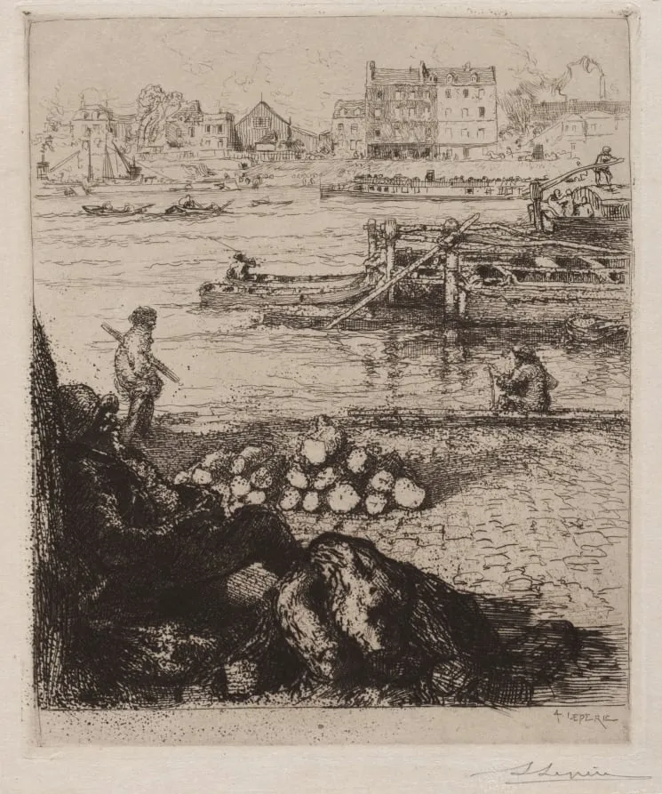Le Débardeur: Quai de la Gare, by Auguste Lepère, 1894