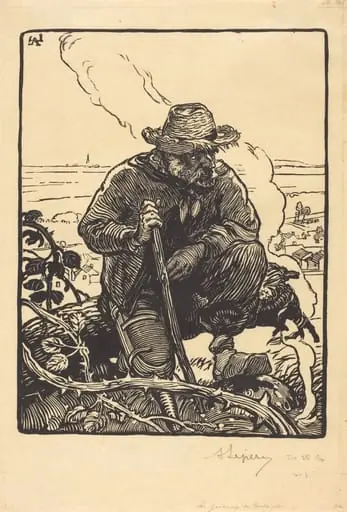 Le gueux des campagnes, by Auguste Lepère