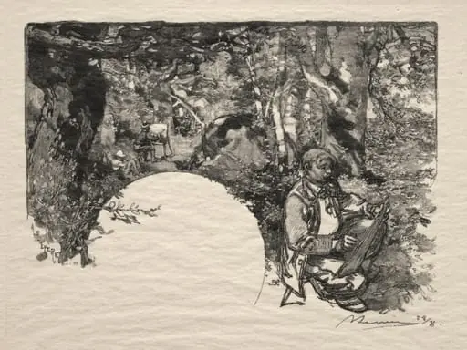 Le Peintres, by Auguste Lepère