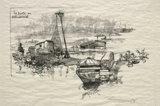 Le Point de Billancourt, by Auguste Lepère