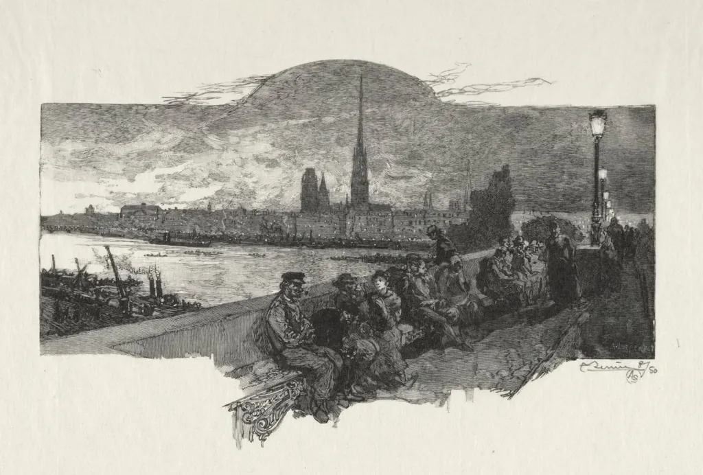 Le Pont de Pierres, by Auguste Lepère, 1896