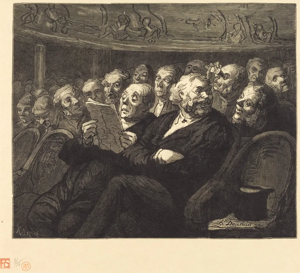 Les Fauteuils d'orchestre, by Auguste Lepère, ink, 1878
