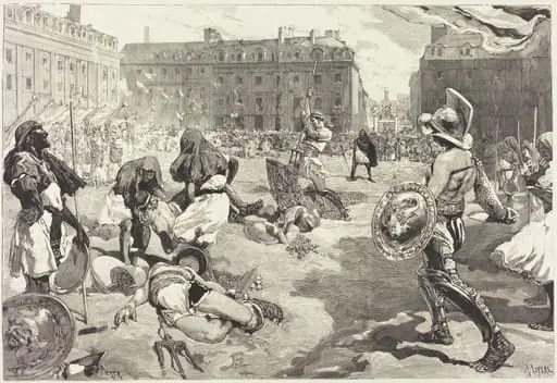Les Fêtes de Rennes. La grande Cavalcade Romaine, by Auguste Lepère