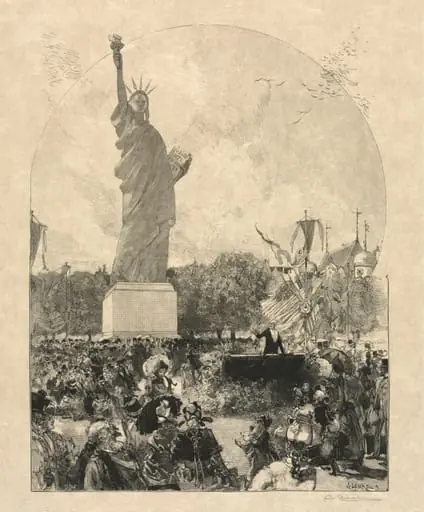 Liberty Enlightening the World, Offered to the City of Paris by the Americans, by Auguste Lepère