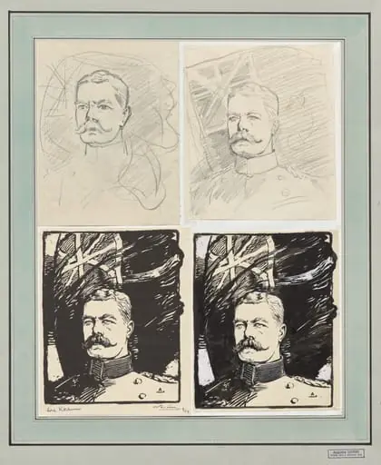 Lord Kitchener, by Auguste Lepère