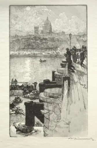 Montagne Ste. Genevieve, by Auguste Lepère