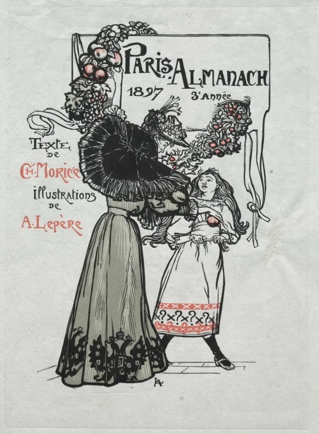 Paris Almanac, 1897: Cover, by Auguste Lepère, 1897
