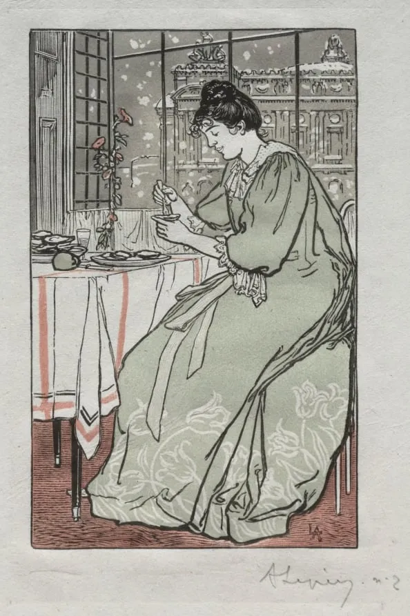 Paris Almanac, 1897: Winter, by Auguste Lepère, 1897