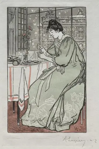 Paris Almanac, 1897: Winter, by Auguste Lepère