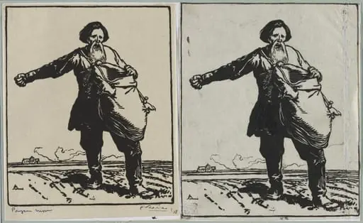 Paysan russe, by Auguste Lepère