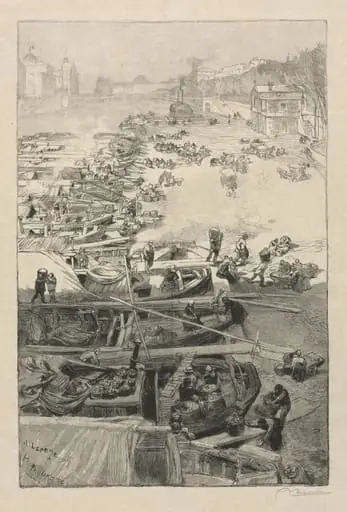 Potatoes Arriving at the Hôtel de Ville, by Auguste Lepère